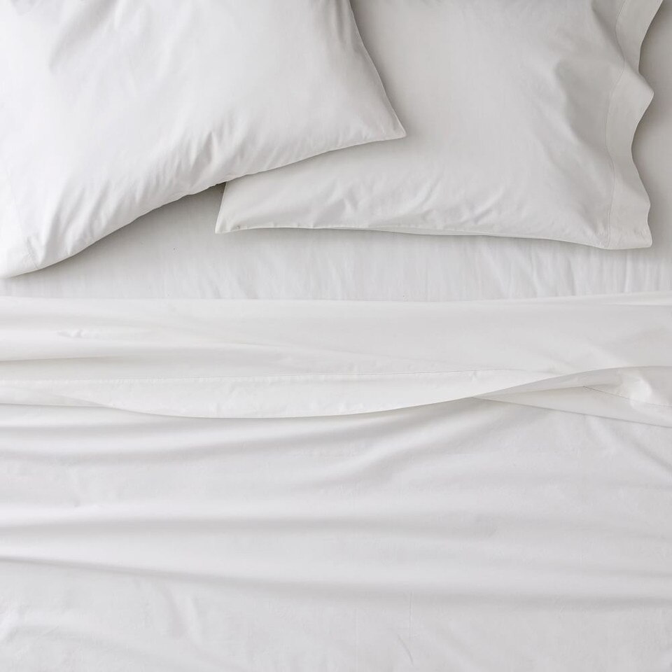 Organic Washed Cotton Percale Sheets & Pillowcases West Elm UK